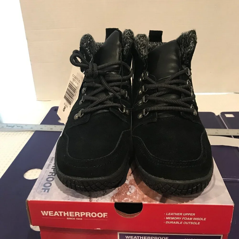 WEATHERPROOF RUBY WOMENS UPPER LEATHER BOOTS SIZE 8 NEW